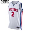 Detroit Pistons Cade Cunningham 2 Nike 2022-23 Association Edition Valkoinen Lasten Pelipaidat Swingman